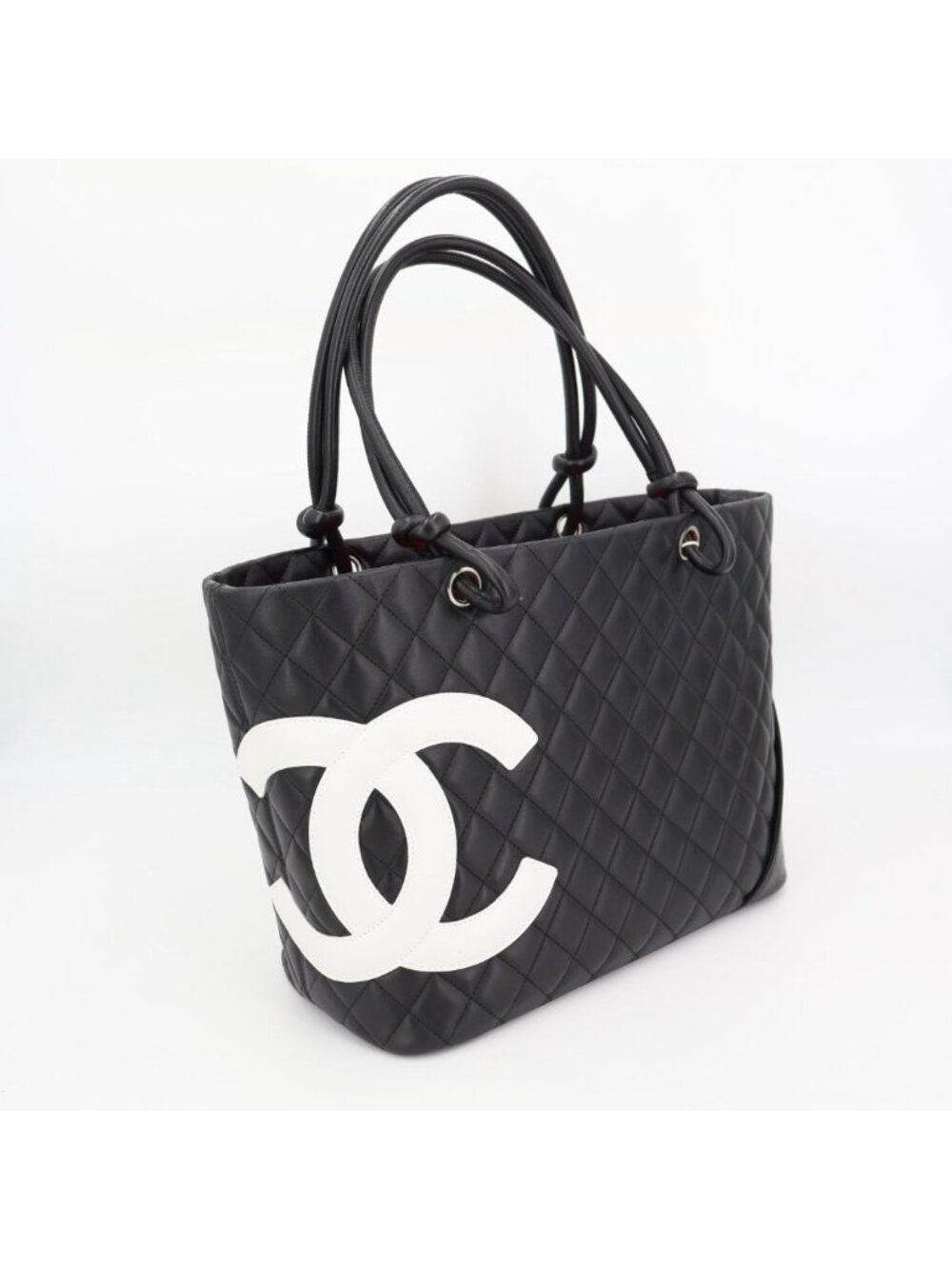 Chanel Cambon Line CC Logo Large Tote Shoulder